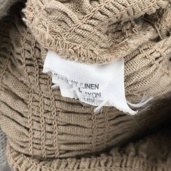 House of Harlow Linen Blend Jumpsuit Brown Sleeveless Cropped Smocked Top Sz XS - Picture 11 of 11